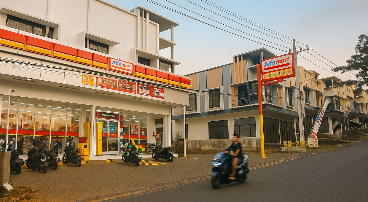 Fasilitas komersial dan umum di kawasan BTU
